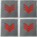 Genuine British QARANC Q A Royal Army Nursing Corps Rank Patches SGT X4 ASPS420
