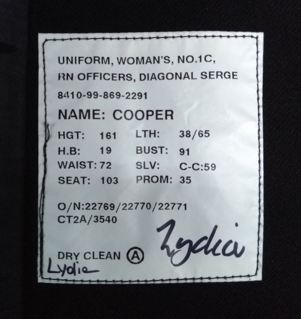 WRN WREN's Jacket No1 C Ofc British Royal Navy RN Issue MTO No1C NW