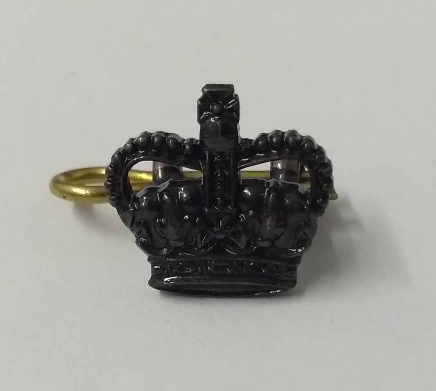 Queens Crown Badge Small Subdued Type with Split Pin - NEW