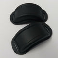 British Made Standard Issue Black Rubber Chin Cup Guard For Helmets & Hats X2