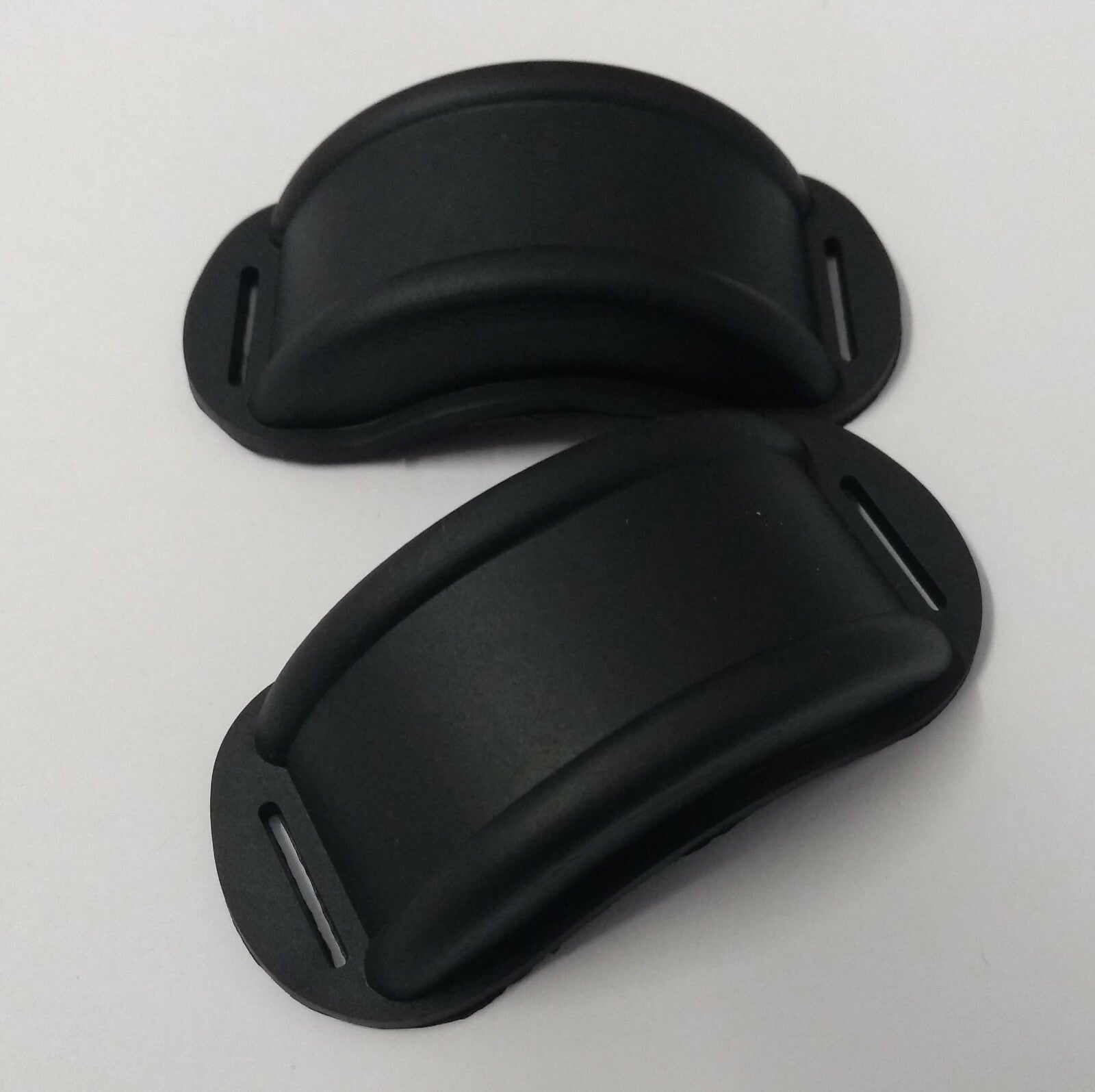 British Made Standard Issue Black Rubber Chin Cup Guard For Helmets & Hats X2
