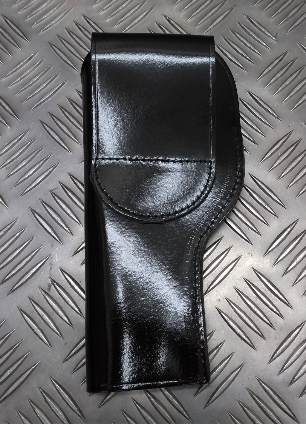 Sam Browne Patent Hi Sheen Black Leather With Chrome Fixings Includes 9mm Pouch