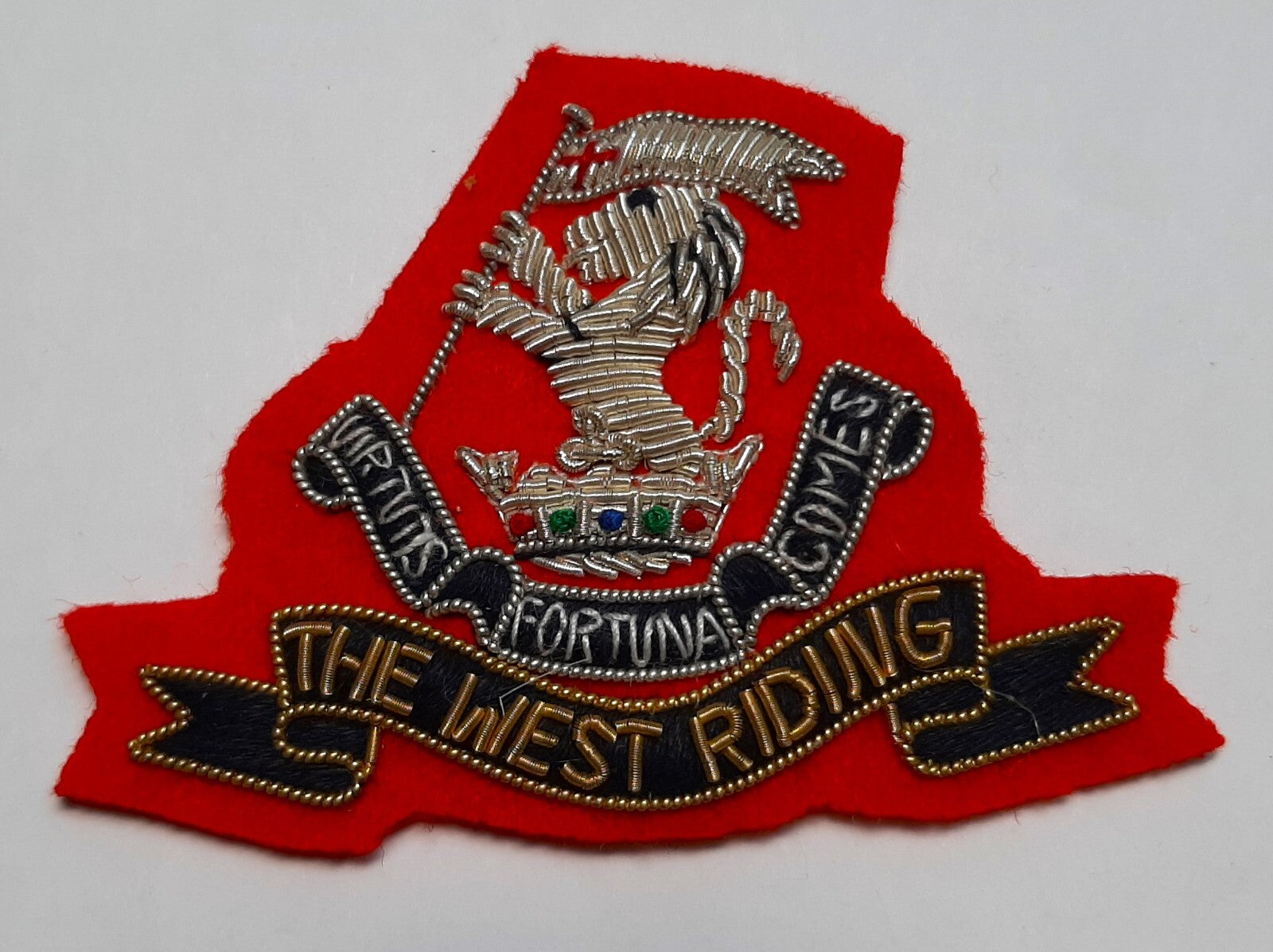 The West Riding British Army Hand Embroidered Insignia Patch / Badge NOS