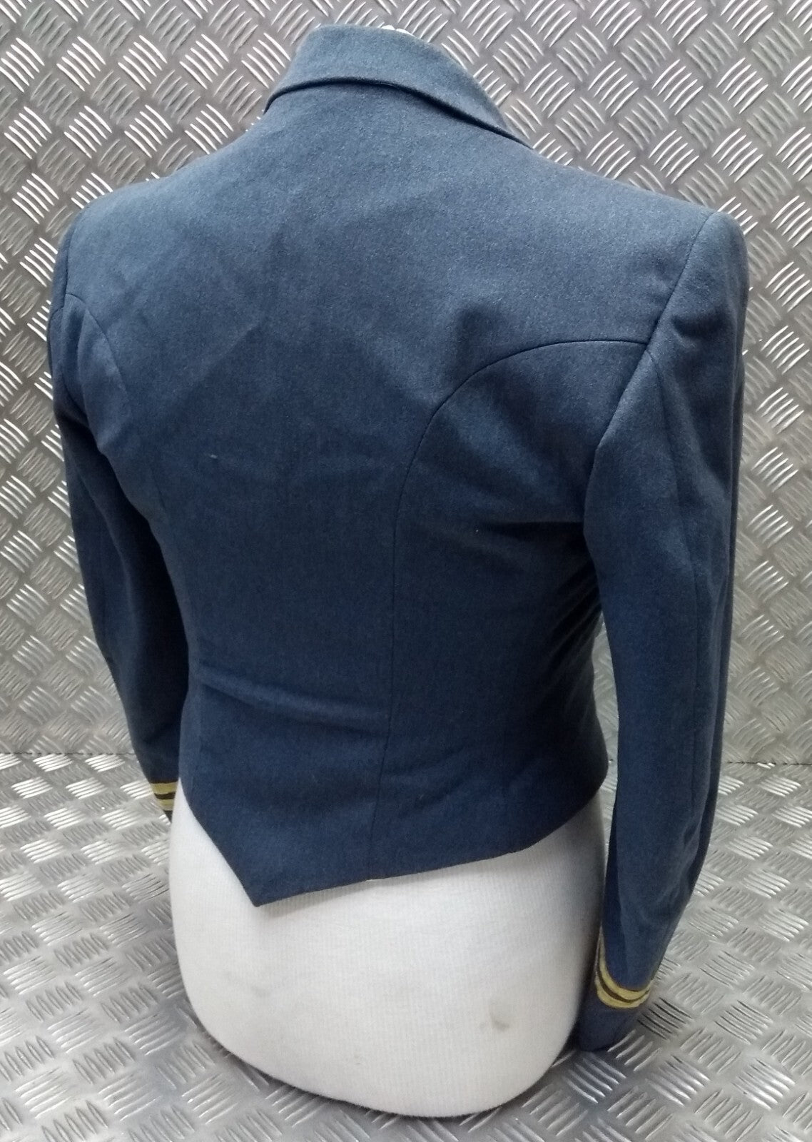 RAF Royal Air Force Vintage Mess Jacket Airforce Blue Grey Colour with Braided Cuffs by Moss Bros