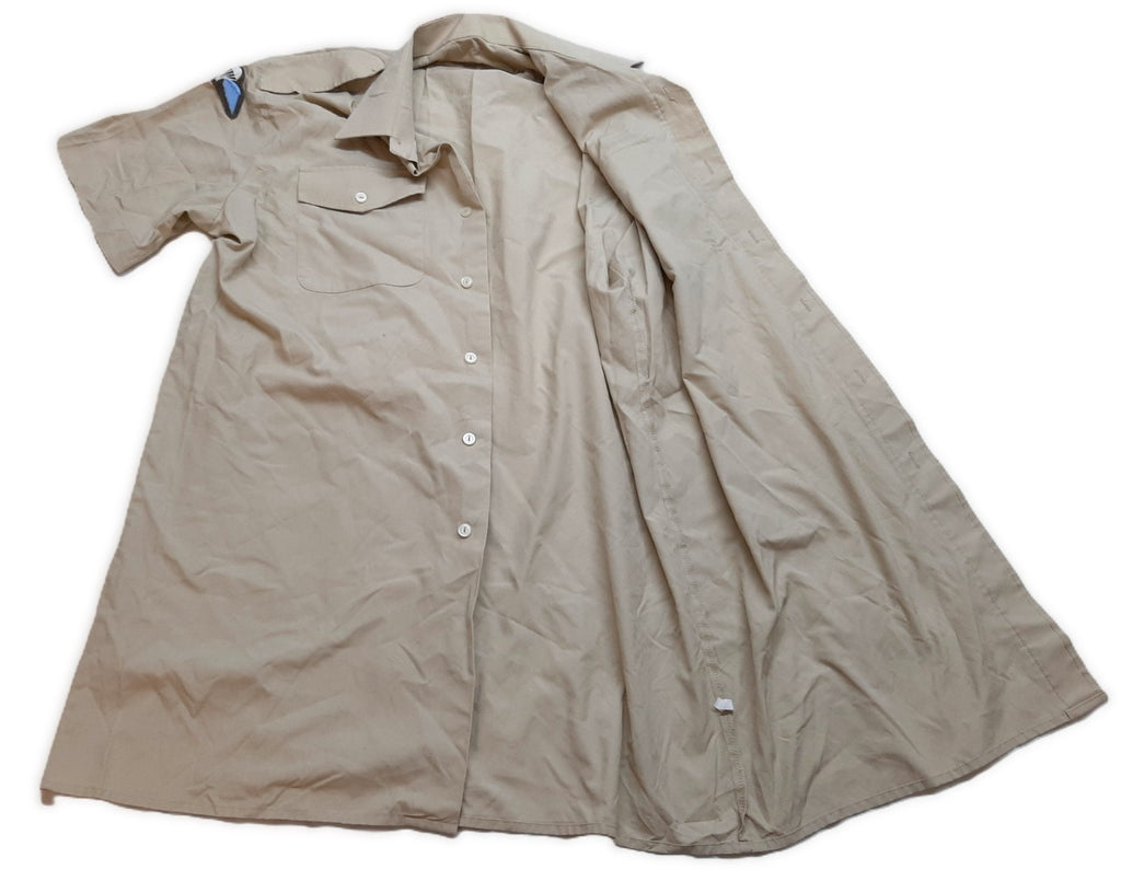 FAD Shirt British Army Fawn Short Sleeve Para Wings and Commando Patch CLR 39cm