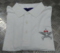 RAF Royal Air Force TI White Polo T Shirt with Physical Training Instructor Logo Henbury