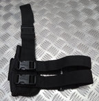 Drop Leg Holster Stealth Black Airsoft Universal Size Cordura Construction