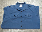 Working Shirt L/S Long Sleeve British RAF Royal Air Force or RN Blue Grey Colour