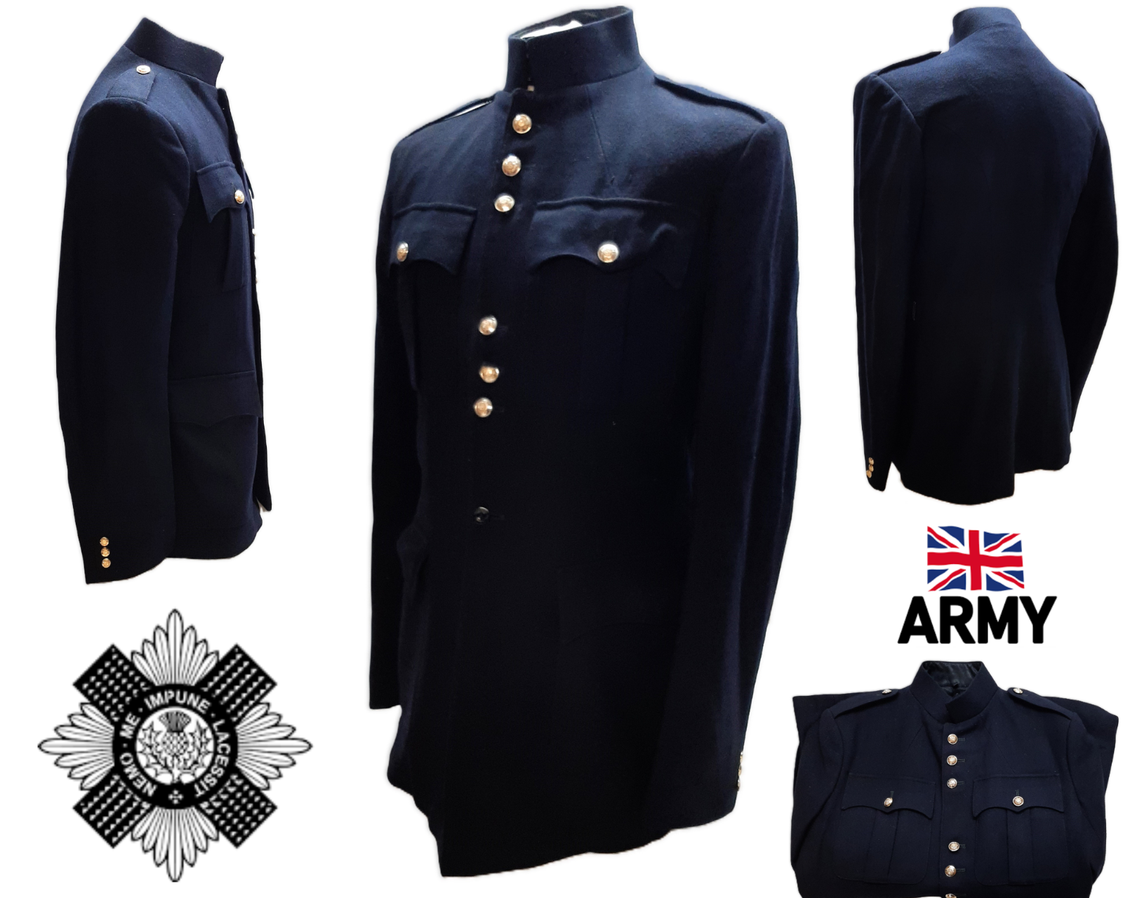 British Army Scots Tunic No1 Dress Jacket Assorted Sizes