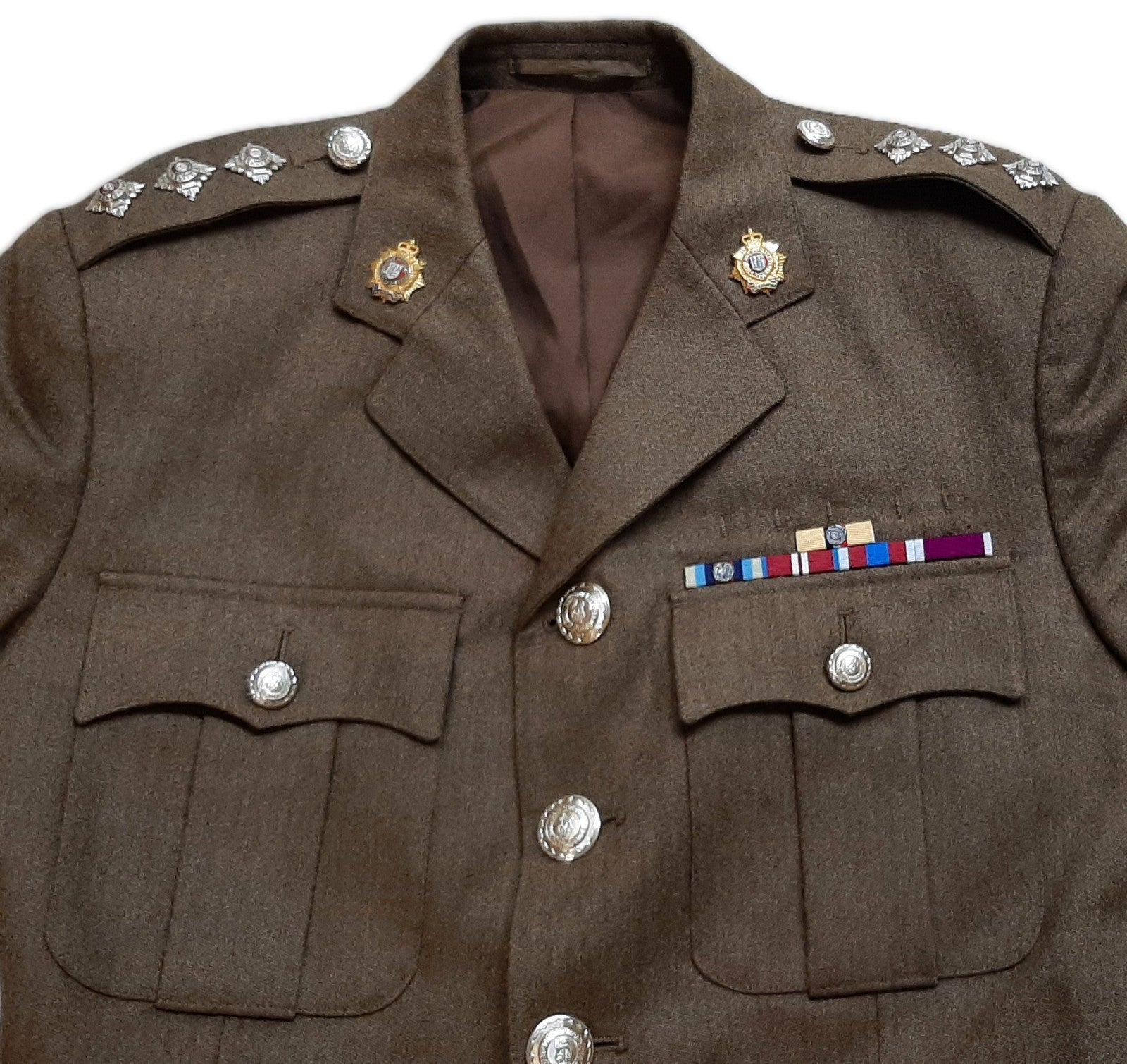No2 Captain Rank FAD Uniform British Army Jacket With RLC Insignia 170/100cm