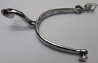 British Army Spurs Chrome With Boot Chains Household Cavalry HCav Swan Neck