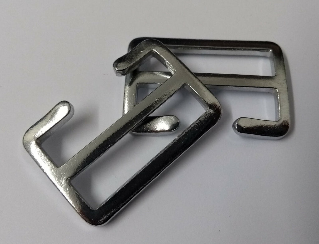 Genuine British Issue 1 1/4" Chrome Plated Rifle Sling Buckles X2 STD53
