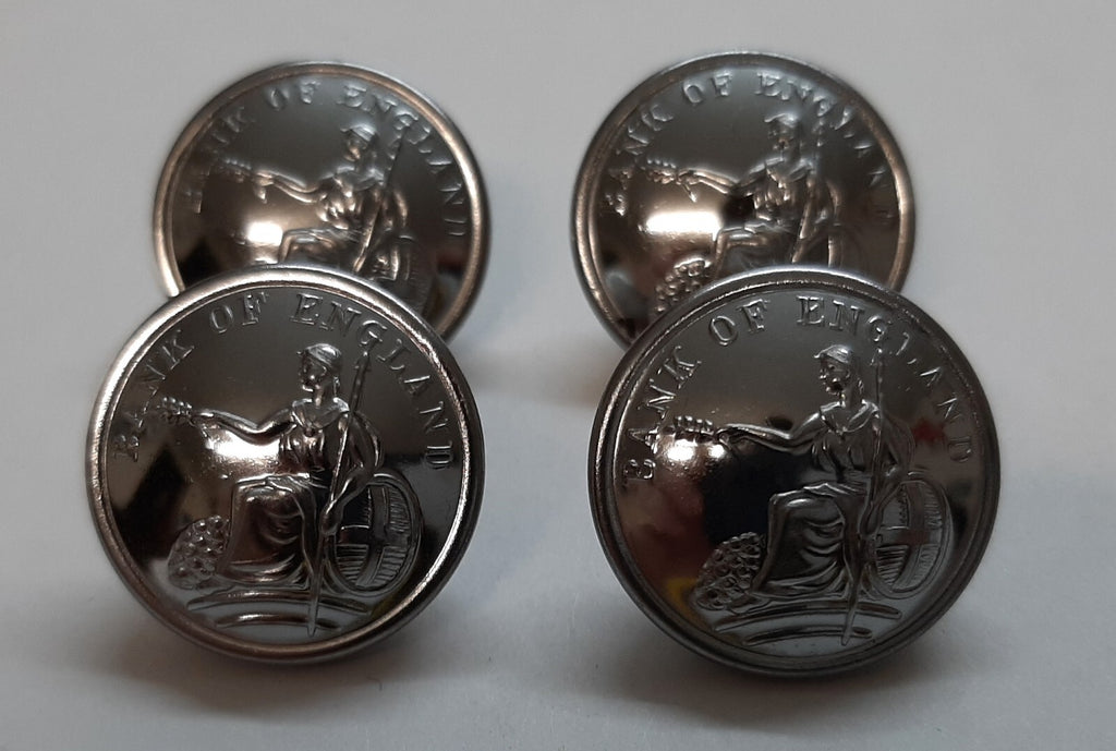 Britannia B.O.E Insignia Large Ring Back Obsolete Buttons for Collectors X4