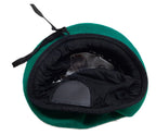 Hobson Beret Light Green With Petersham Rim 100% Wool No Badge 7 1/4