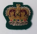 Genuine Vintage British Braided QC S SGT Crown on Green Felt ASPS120