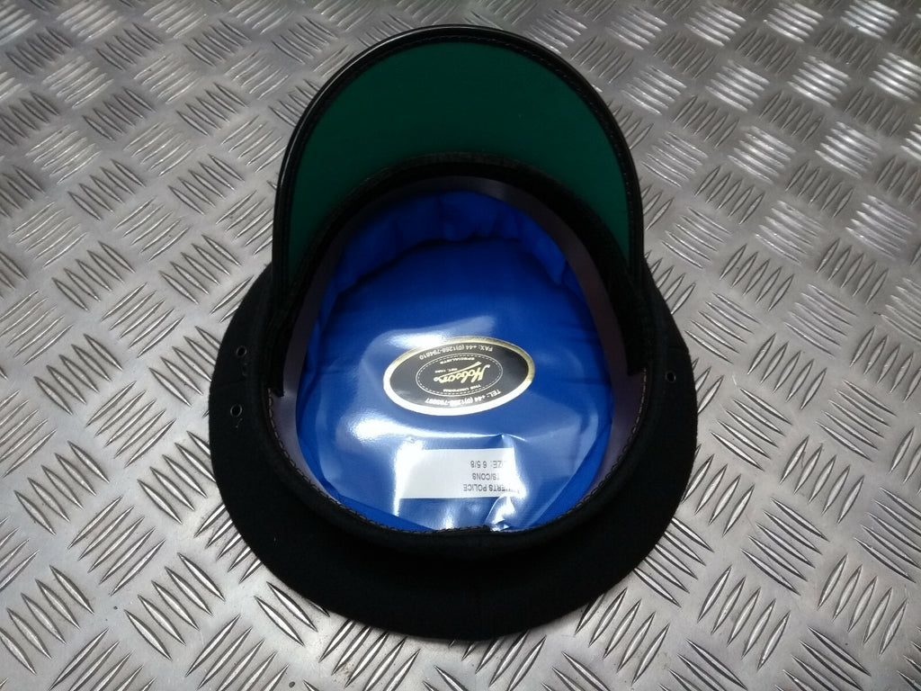British Made Officers Captains Style Peaked Visor Blue Cap Assorted Sizes - NEW