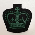 Warrant Officer Class 2 (WO2) Large Crown Rank Badge Royal Irish Regiment