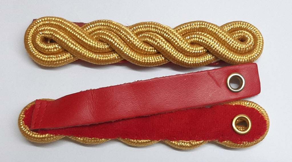 Officers Shoulder Cords 2 Ply  British Made Gold Coloured Army Dress Cord