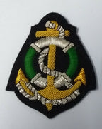 Genuine British Made Naval Insignia Gold & Silver Wire Braided Badge