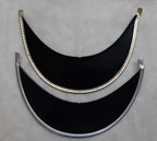 Officer Peak British Made Gold and Silver Bound Visor for Dress Hats