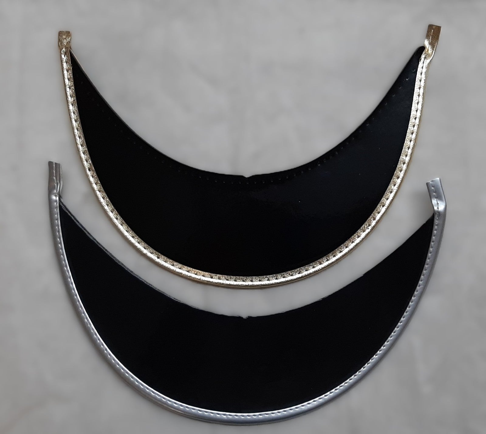 Officer Peak British Made Gold and Silver Bound Visor for Dress Hats