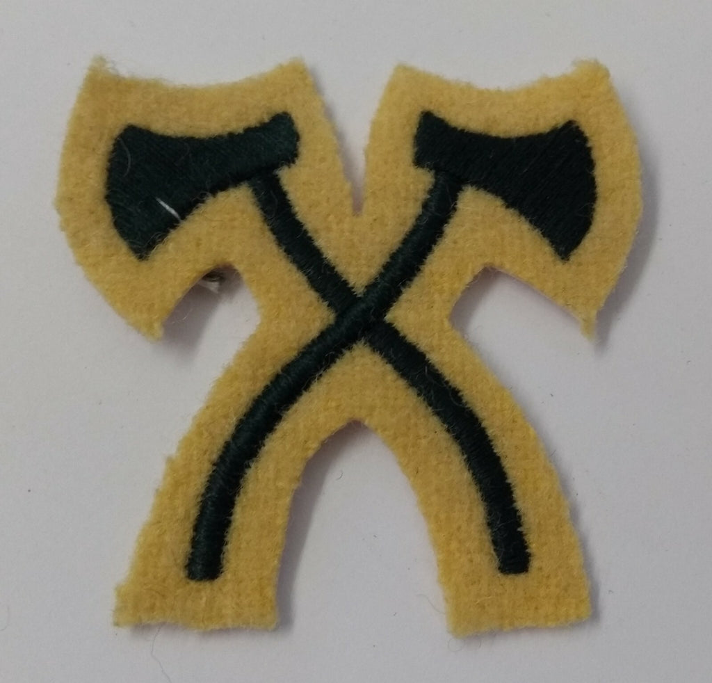 Genuine British Army Assault Pioneers Skill Green Braided on Maize Badge