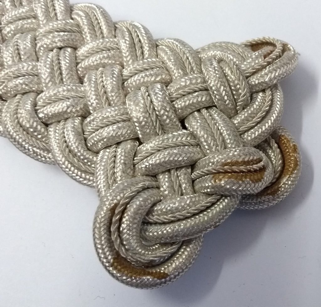 Shoulder Cords Senior Officer Silver Braid Cords No Attaching Straps Unfinished