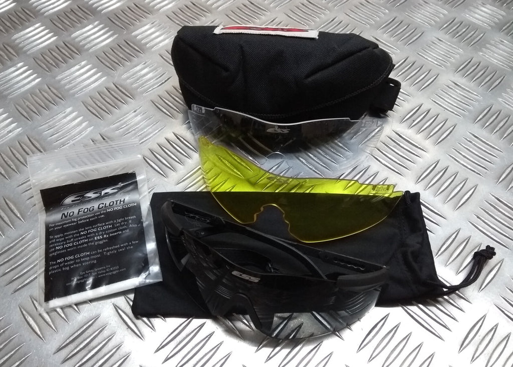 ESS ICE Ballistic Protective Glasses 3 Lens Set Genuine British Spec