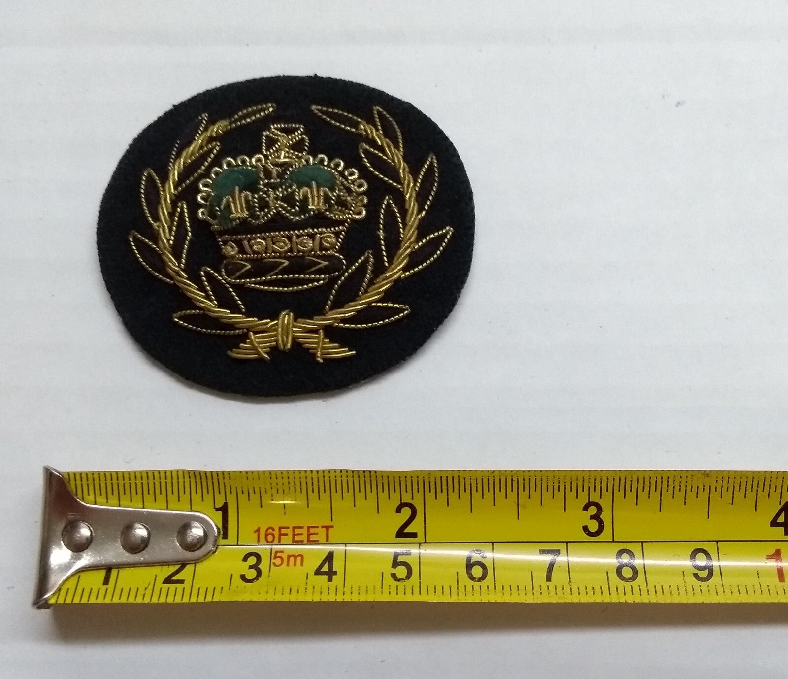 RQMS Mess Kit Rank Badge Hand Embroidered British RGJ Green Jackets Arm Patch