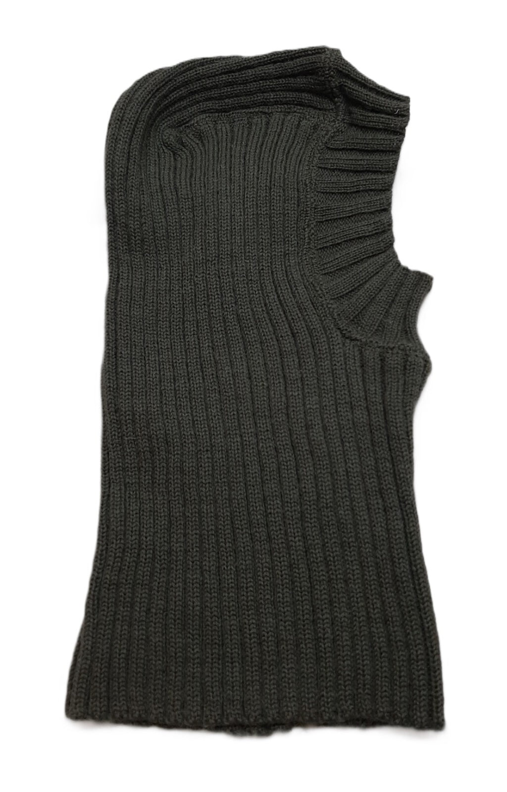 Army Commando Balaclava British Hood Cold Weather 100% Ribbed Wool Green Bala