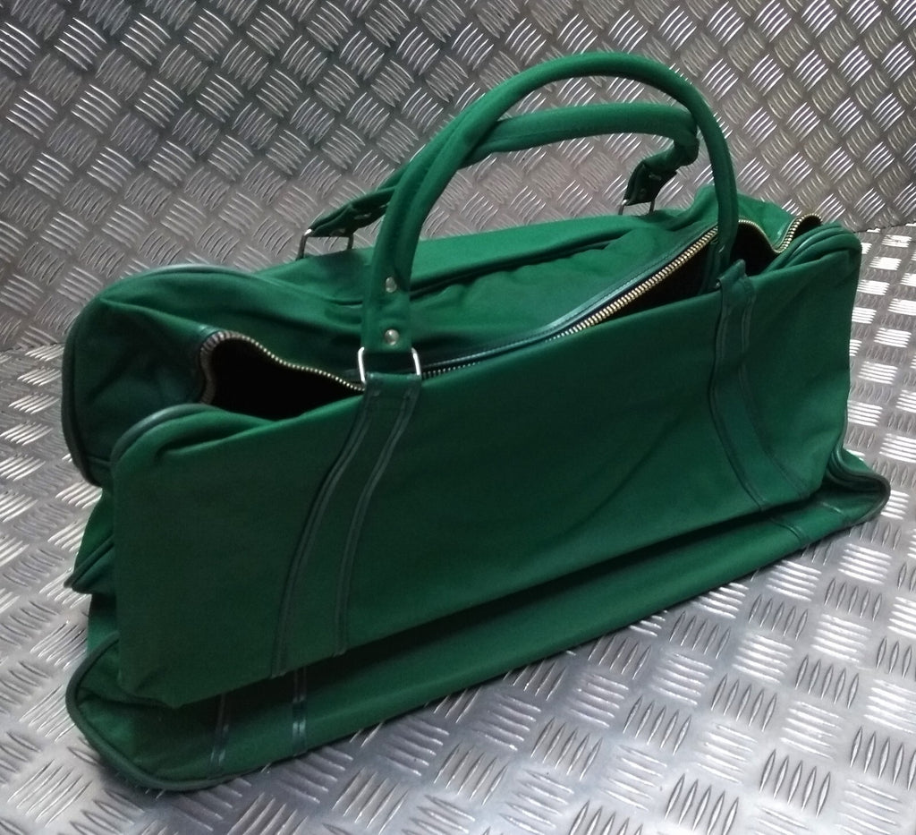 Vintage 70s Holdall Carry All EX Large Vinyl Discharge Green British Surplus NOS
