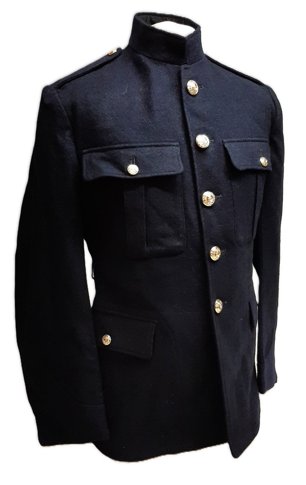 Vintage Marines Tunic Blue Serge British RM Hobson & Sons (London) Ltd Size 41