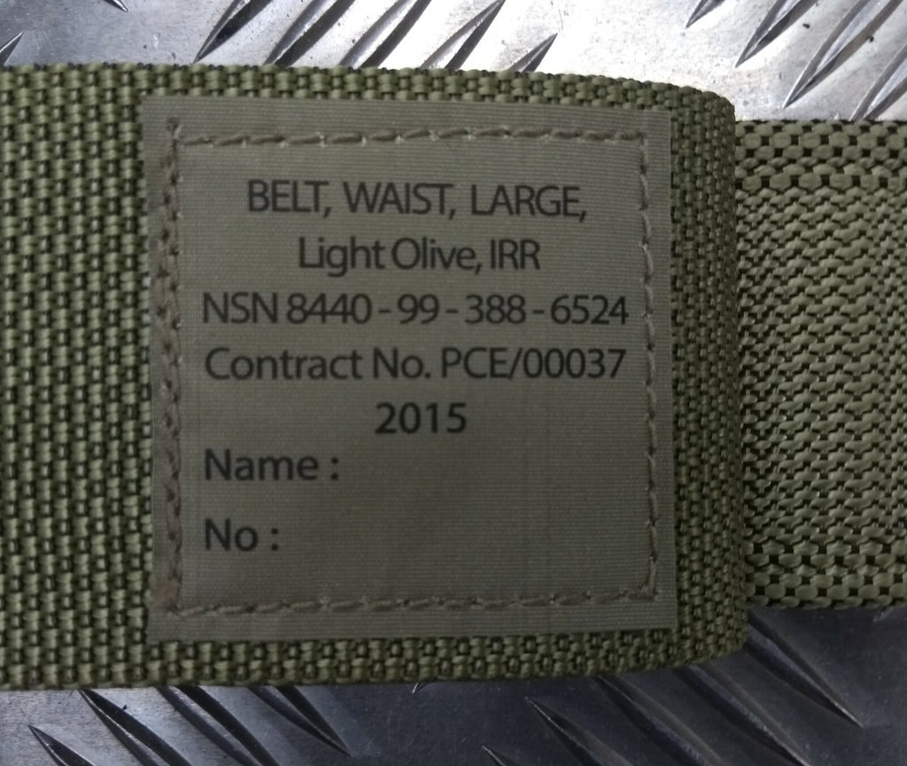 MTP Light Olive IRR Pistol PLCE Duty Load Belt British - All Sizes