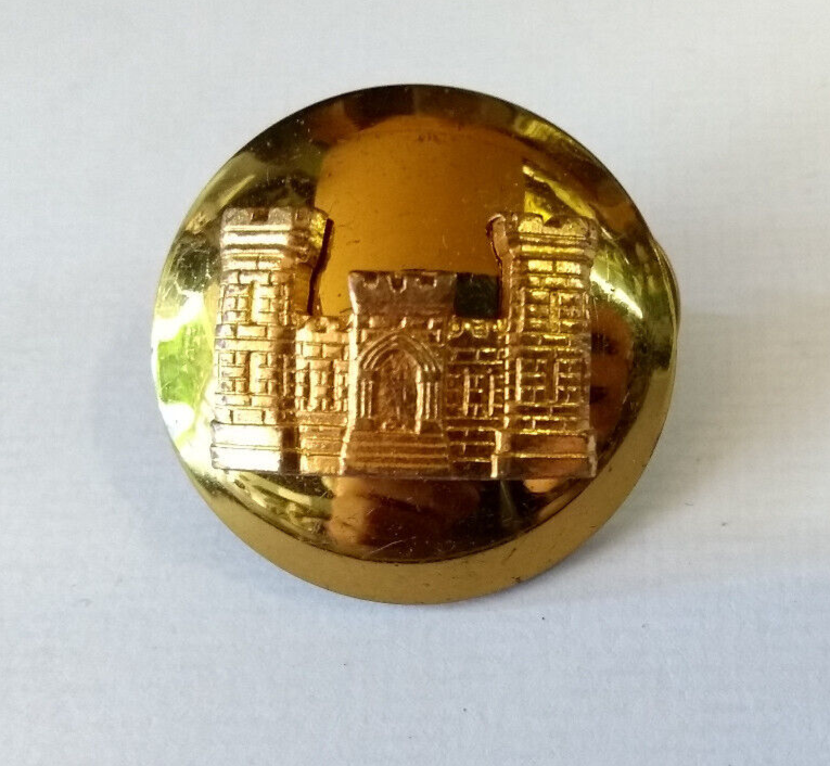 US Enlisted Man's Engineers Corps Collar Dog / Domed / Clutch pin backing