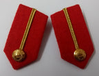 Gorgets Scarlet Red Melton & Gold Braid Detail Fancy Dress