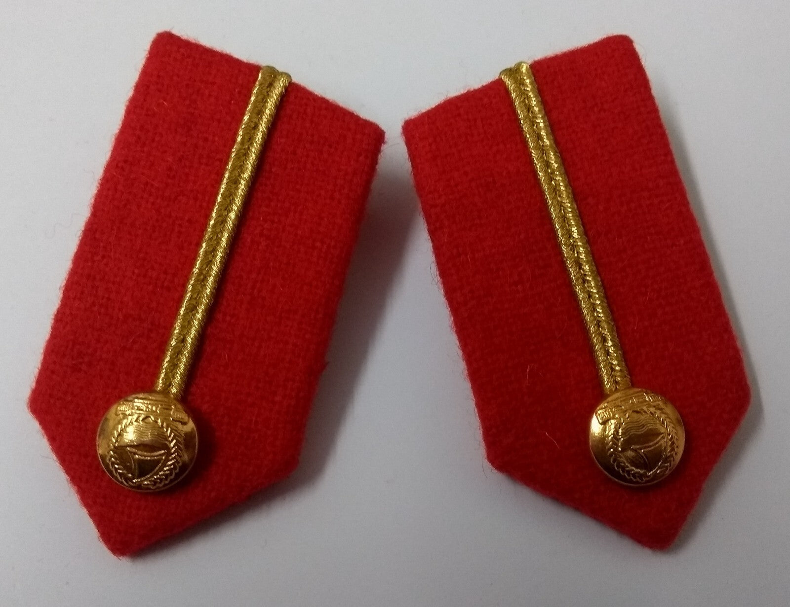 Gorgets Scarlet Red Melton & Gold Braid Detail Fancy Dress