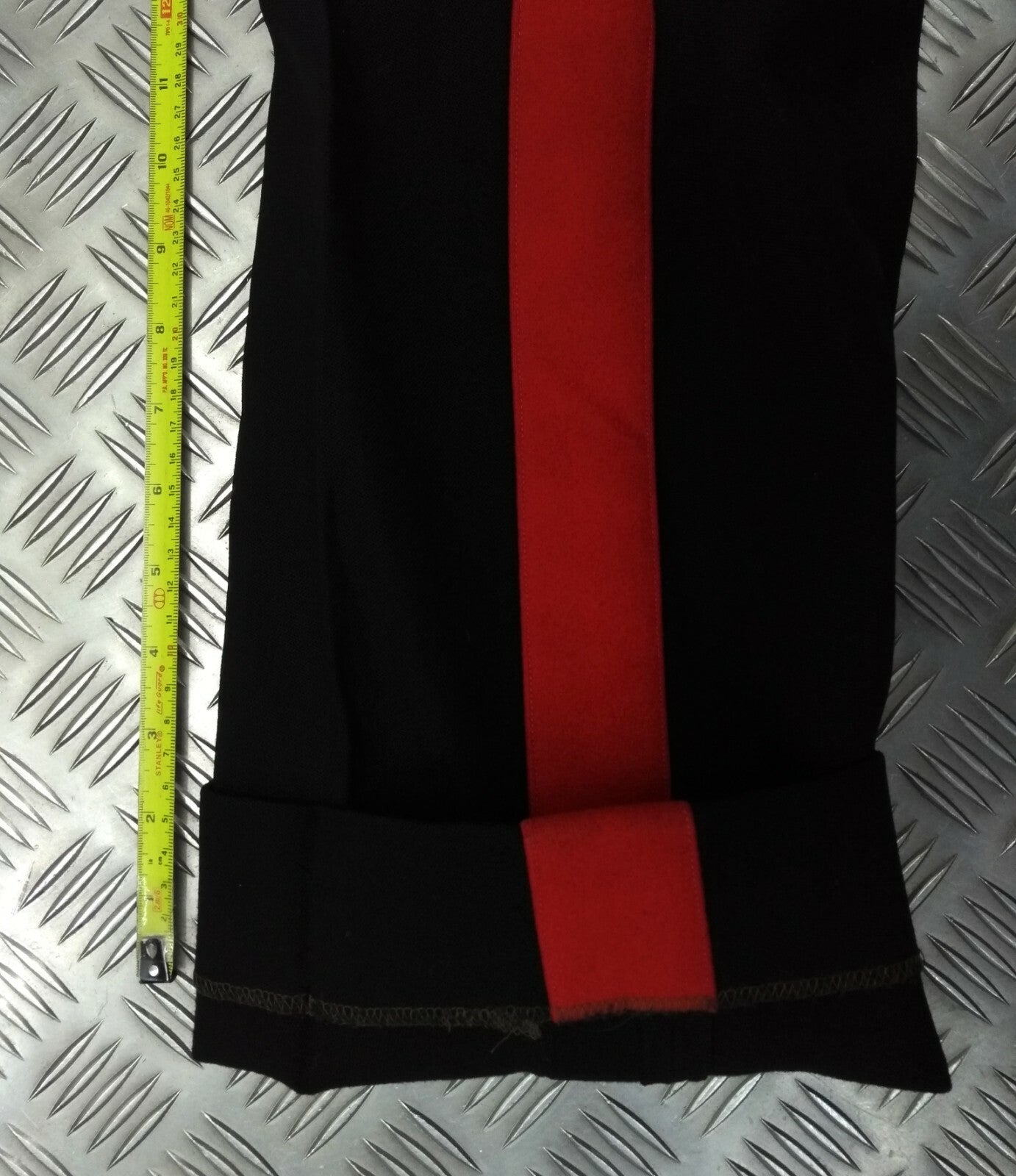 No1 Dress Trousers 1 3/4" Red Stripe By Kashket & Partners England W36"