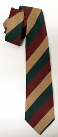 Mercian Regiment Cerise Red Buff Green Dress Tie Made In England by C.H. Munday