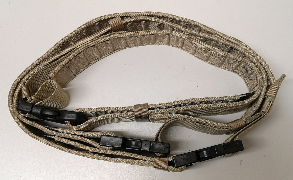 3 Army Webbing Belts British Desert with Quick Release Buckles