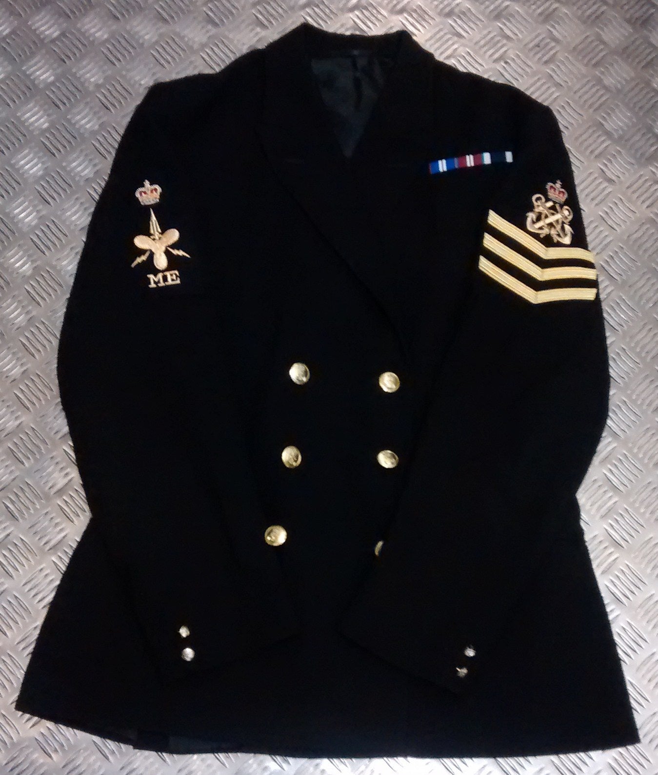 Genuine British Naval Royal Navy RN Gold Chevrons Patch badge - Brand New