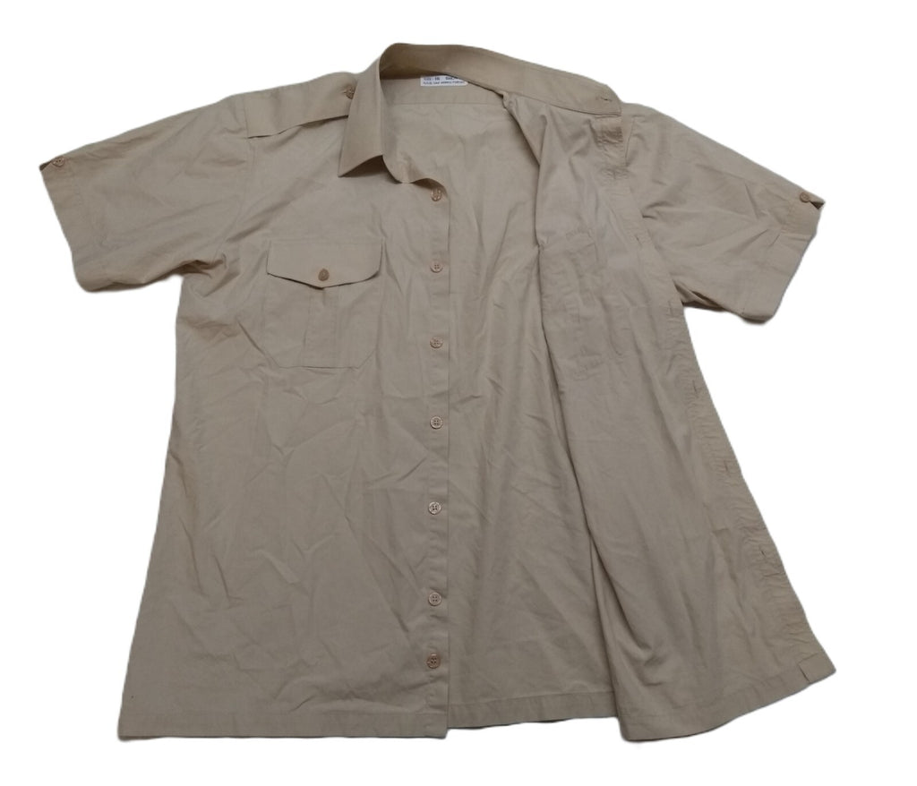 UAE Shirt Beige Short Sleeve Dress Size 16" / 41cm