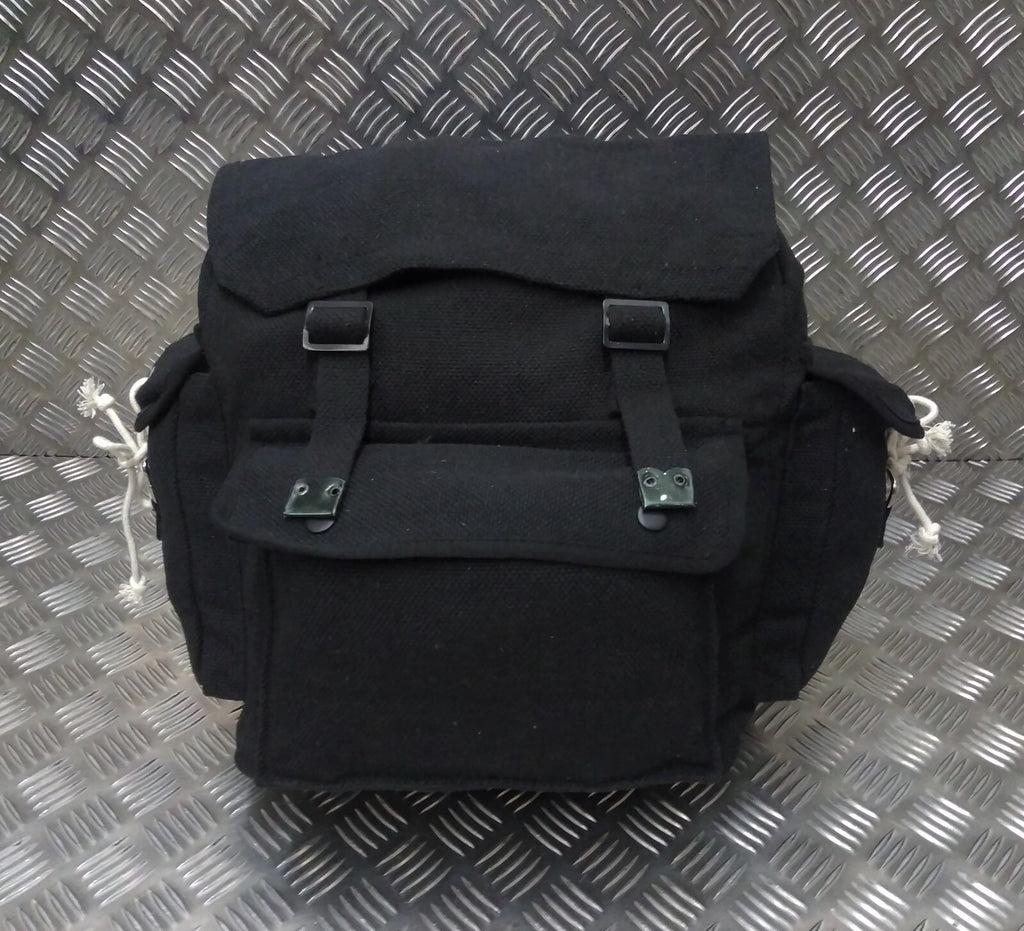 Military Style Vintage Canvas Web Rucksack Back Pack Festival Asst Colours