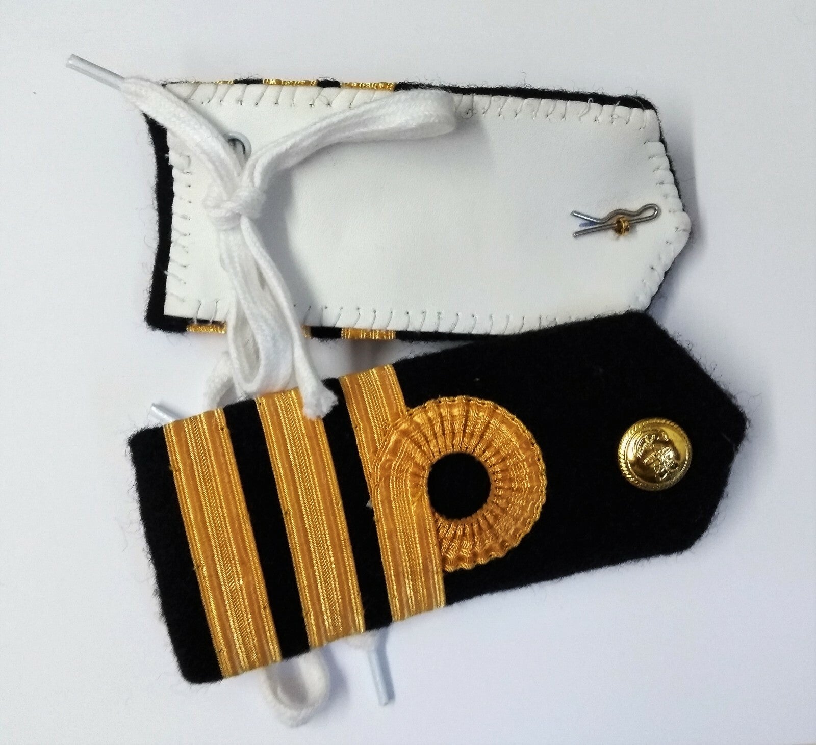 British Naval Issue Commander Gold Wire Officer Rank Shoulder Boards LFS19XX