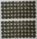 100 Vintage Buttons 4 Hole Shirt / Shank Anchors Pearlesque Green 8.9mm NOS