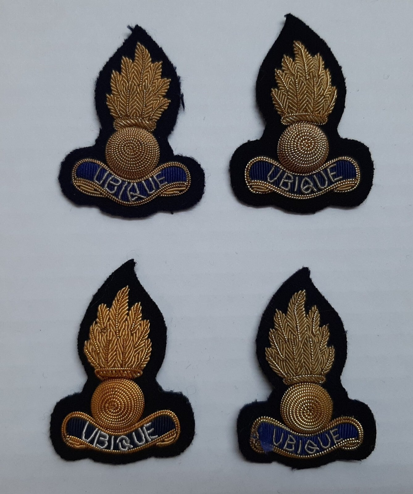 Royal Engineers UBIQUE Badges Hand Embroidered British Army Insignia X4