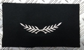 Officers Palmleaf Braid Uncut Cap Peak Silver on Black Felt British Made