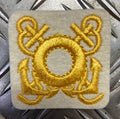 Genuine Navy Naval Embroidered Cross Anchors And Lifebuoy Sew On Patches X 2