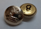 Large Army Buttons Rank Prince of Wales Own Regiment of Yorkshire Insignia X6