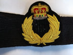 Dress Hat Badge Patch & Band Queen's Crown & Laurel Wreath Braided Insignia