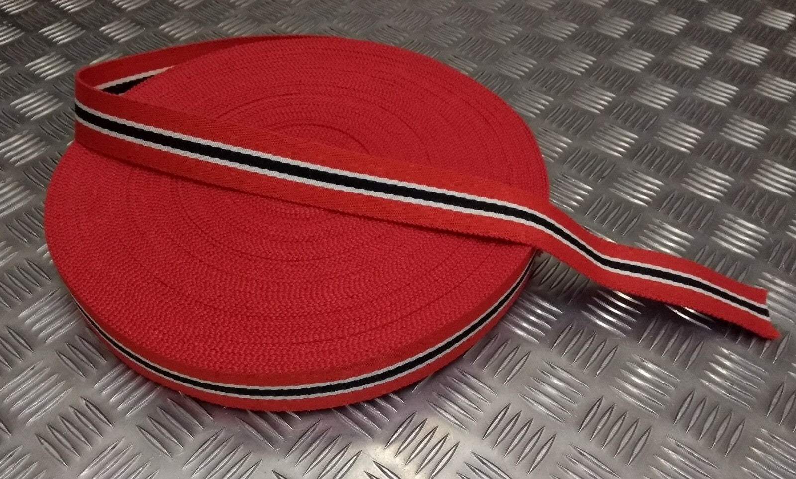 Belting Trinidad Service Style 3 Colour Cotton Canvas Belt Material- NEW
